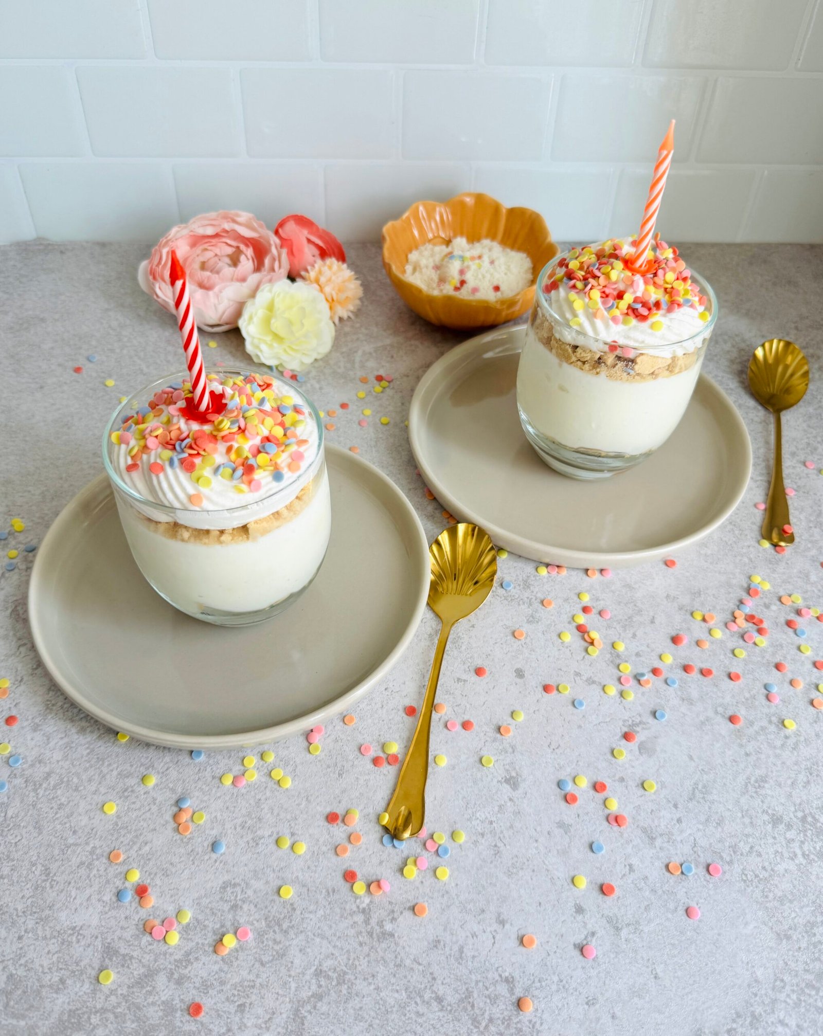 Protein Birthday Cake Glaasjes