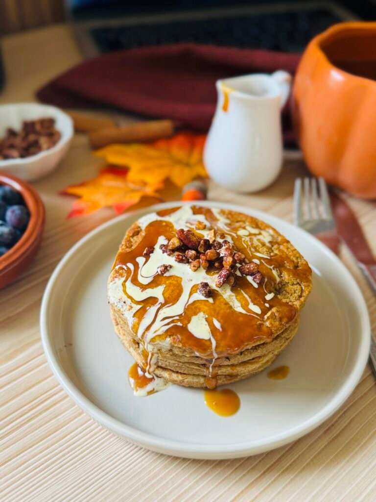 Protein Pumpkin Pancakes
